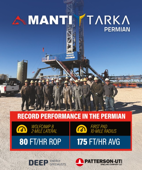 Team of workers at a Permian drilling site celebrating record performance. Team of workers at a Permian drilling site celebrating record performance.